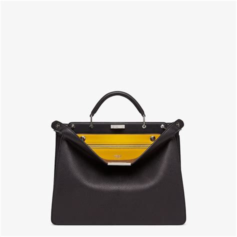 fendi tasche scwarz leder|Damentaschen .